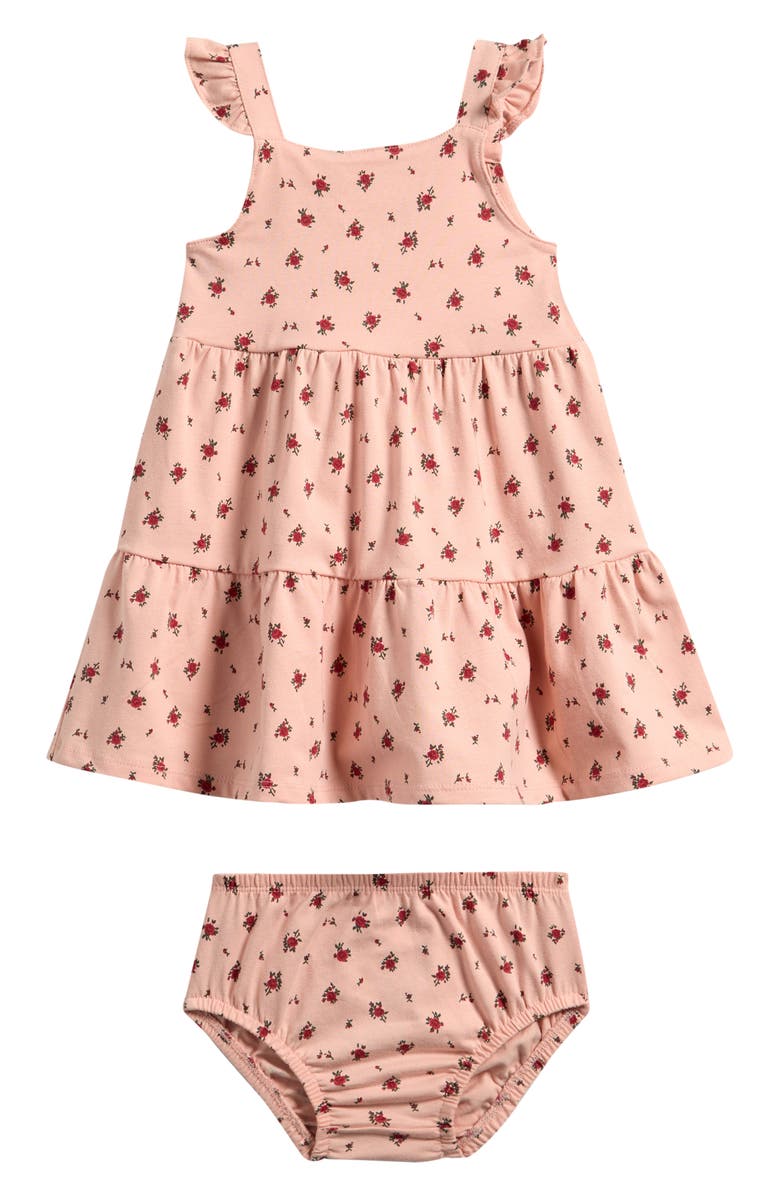 Little Planet Floral Print Sundress & Bloomers Set, Main, color, Lp Pink Floral