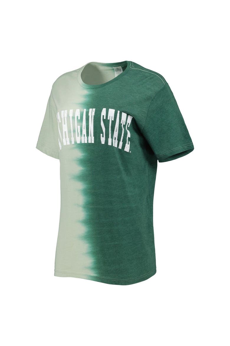 Women's Gameday Couture Green Michigan State Spartans Find Your Groove Split-Dye T-Shirt, Alternate, color, Green