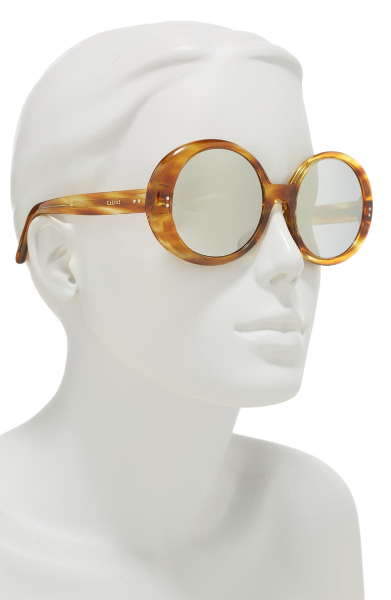 CELINE 57mm Round Sunglasses, Alternate, color,