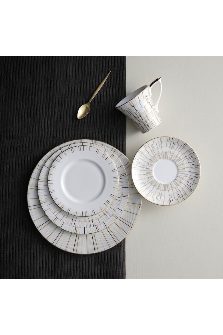 Luminous Bread & Butter Plate, Alternate, color, White