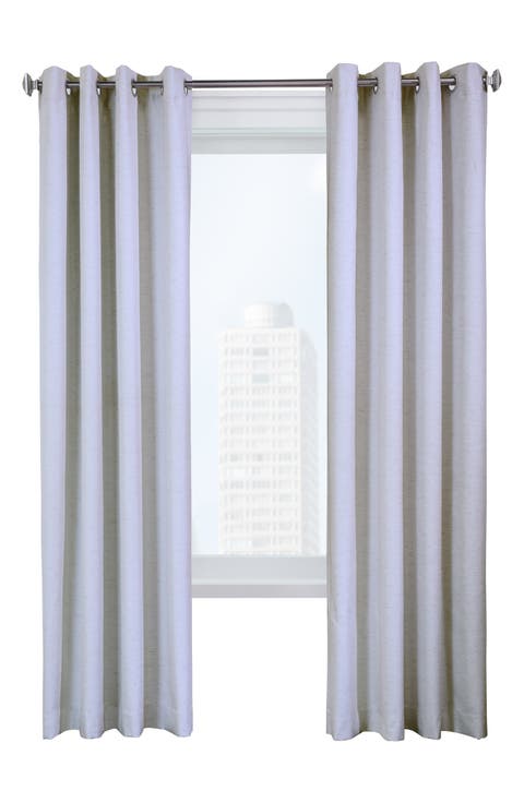 Set of 2 Noise Reducing Indoor Curtain Panels