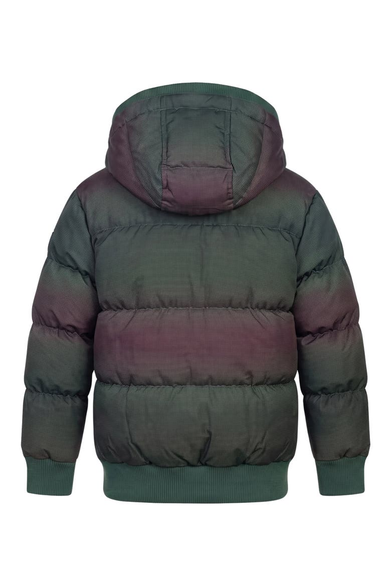 Kids' Down Puffy Coat, Alternate, color, HUNTER WAVE