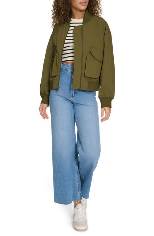 Levi's Women's Lightweight Techy Bomber Jacket In Army Green