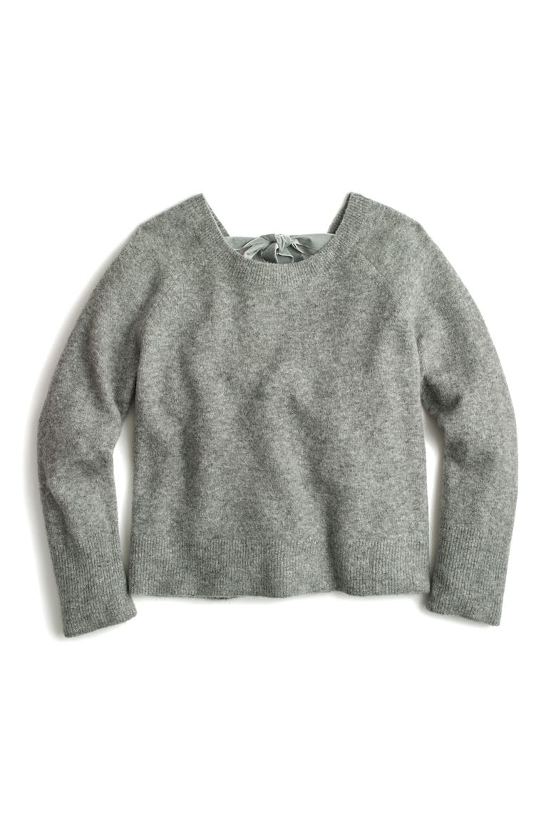 Voletta V-Back Sweater, Main, color, HEATHER GREY