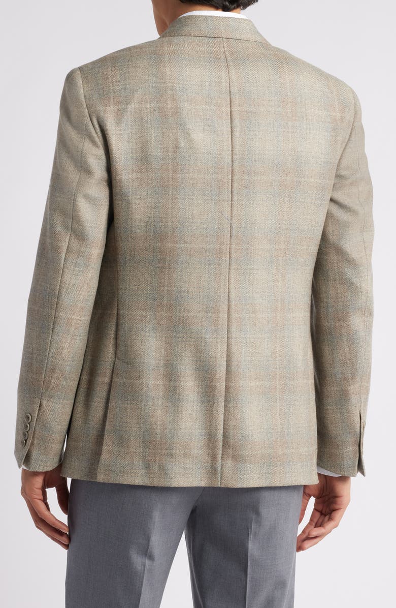 Vince Iker Slim Fit Plaid Cashmere Sport Coat, Alternate, color, 