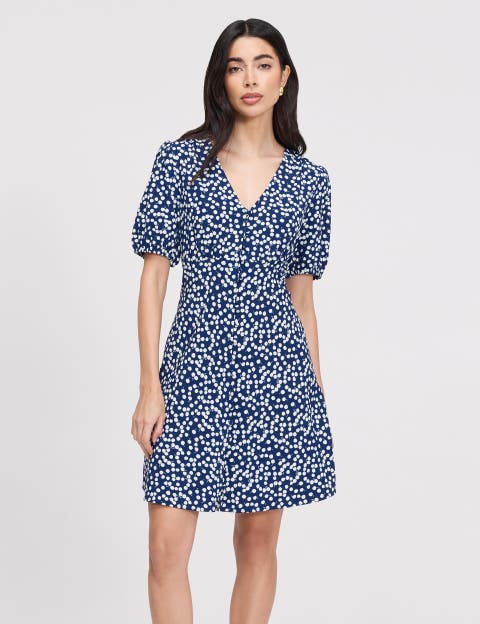 Ensley Button Through Short Dress
