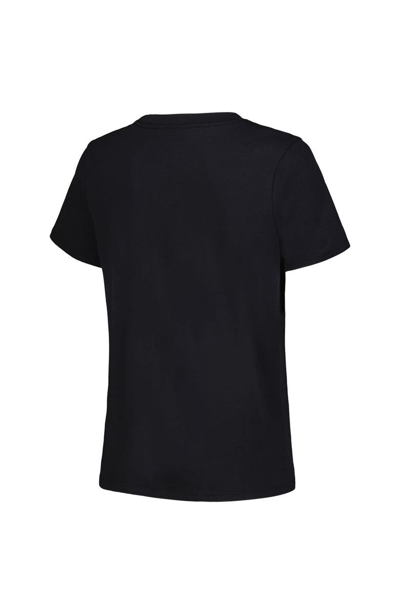 THE WILD COLLECTIVE Women's The Wild Collective Black LAFC Satin Applique T-Shirt, Alternate, color, Black