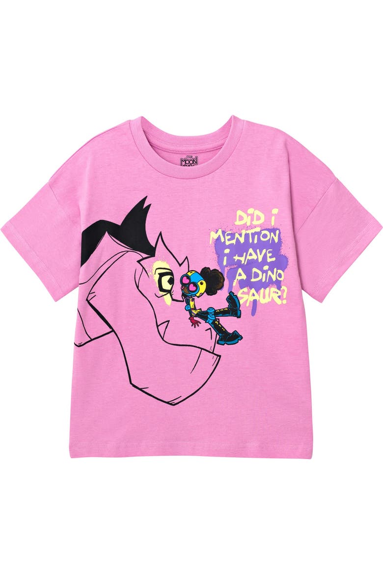Moon Girl and Devil Dinosaur 2-Piece Tee and Bike Shorts Set, Alternate, color, Purple Devil Dinosaur