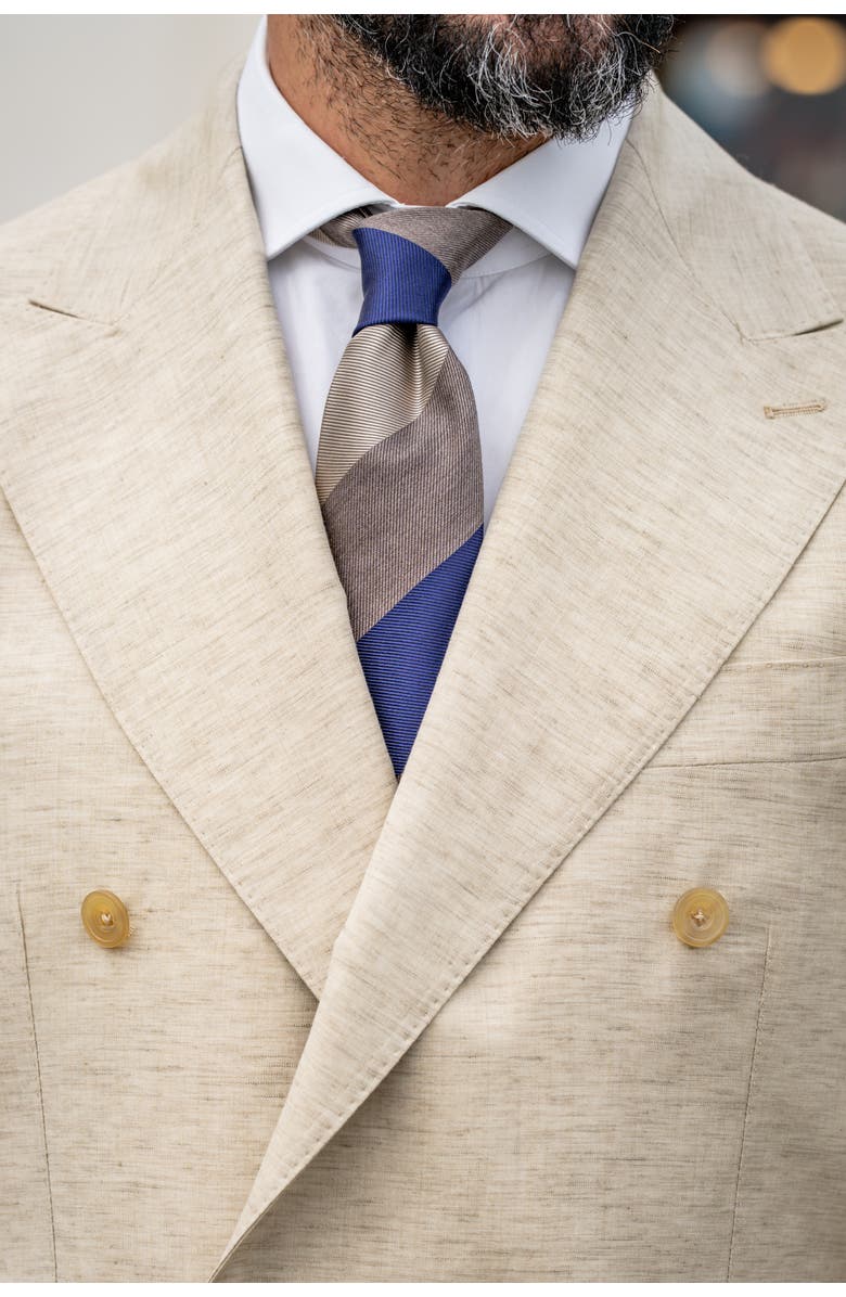 Elizabetta Conero - Extra Long Silk Jacquard Tie for Men, Alternate, color, 