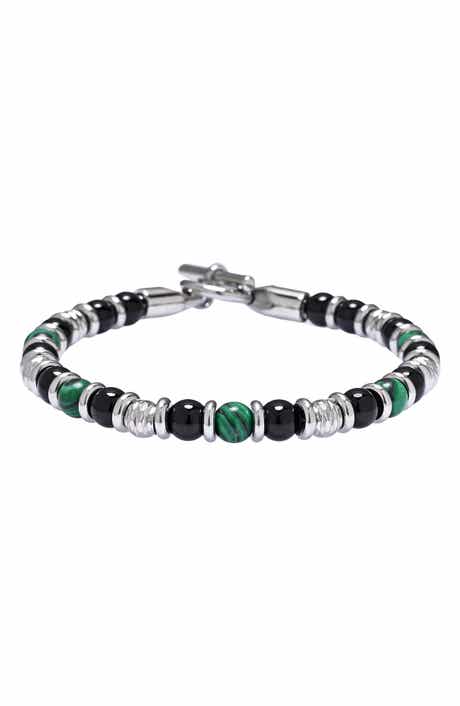 EYE CANDY LOS ANGELES Men's Nico Beaded Toggle Bracelet