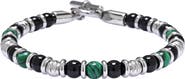 EYE CANDY LOS ANGELES Men's Nico Beaded Toggle Bracelet