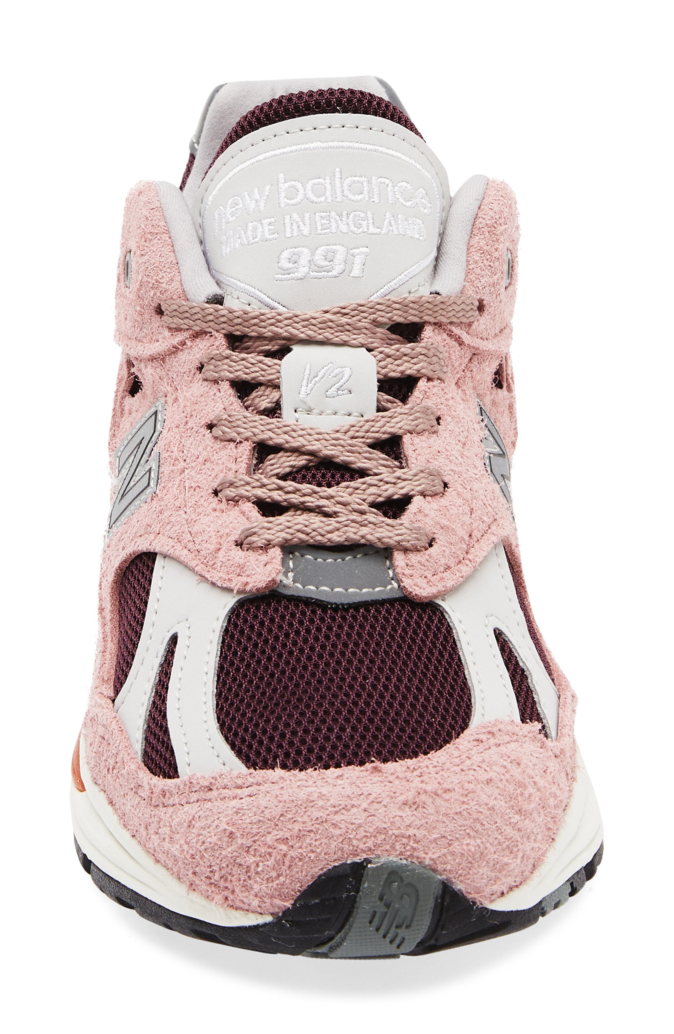 New Balance Gender Inclusive Made in UK 991 v2 Sneaker, Alternate, color, Deauville Mauve/ Fig