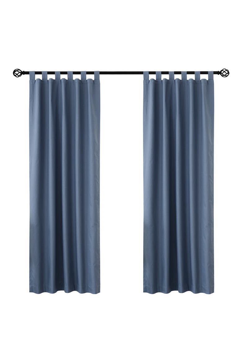 Indoor Cotton Panel Curtain, Main, color, BLUE