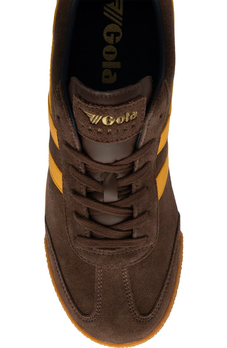 Gola Harrier Low Top Sneaker, Alternate, color, Coffee/ Sun/ Navy