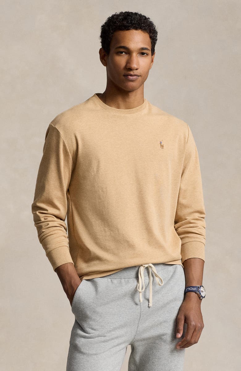 Polo Ralph Lauren Soft Touch Long Sleeve Cotton T-Shirt, Alternate, color,