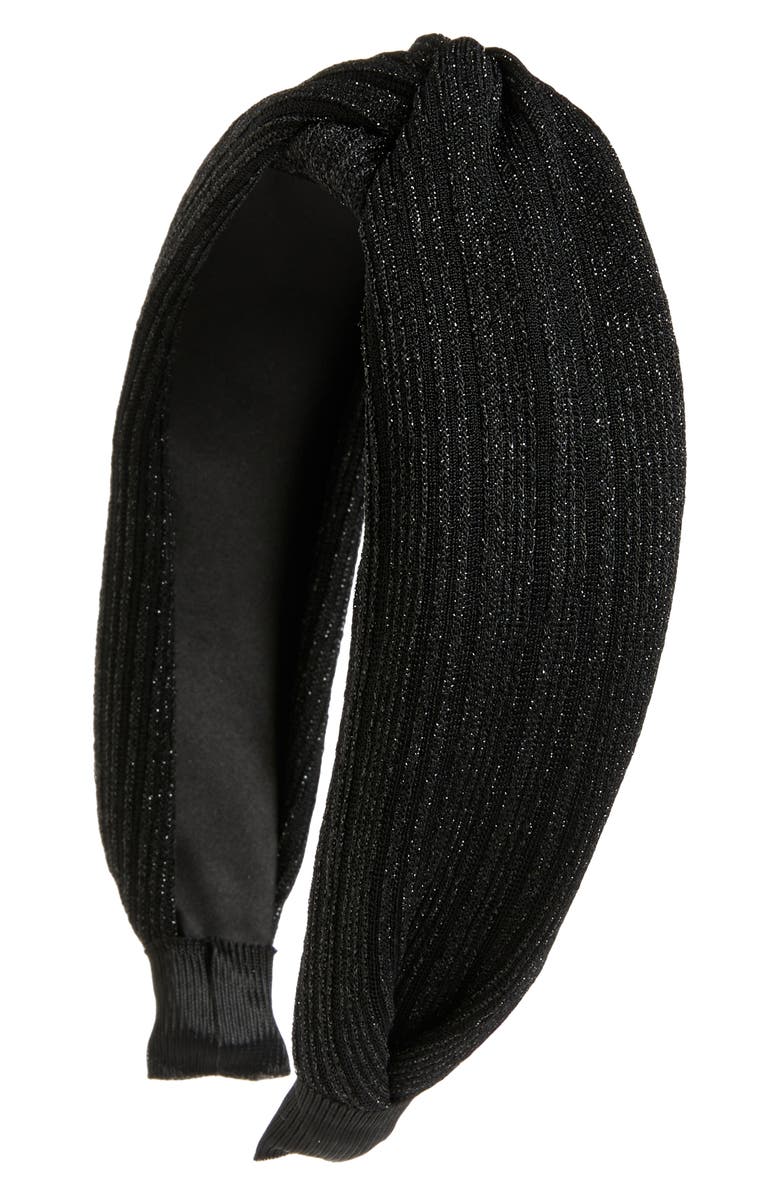 Something Navy Knot Headband, Main, color, 