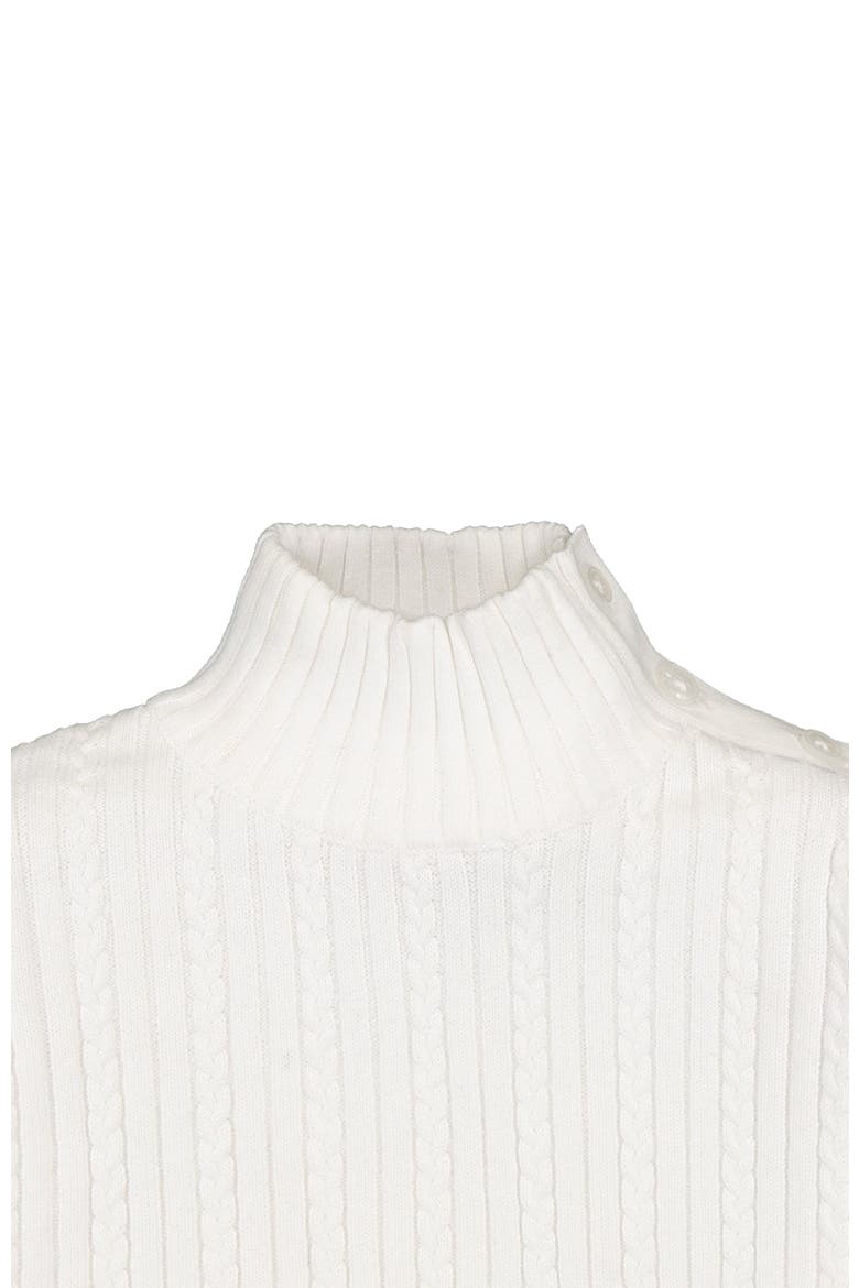 Baby Girls' Balloon Sleeve Turtleneck Sweater, Infant, Alternate, color, Soft White Balloon Sleeve