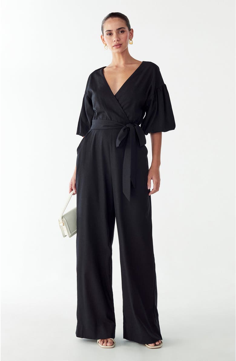 WILLA Andrea Jumpsuit, Alternate, color, Black