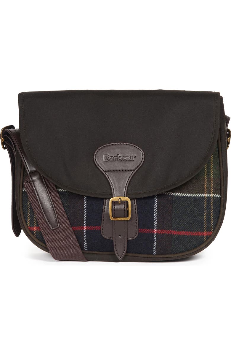 Barbour Whitley Tartan Plaid Wool Blend Crossbody Bag, Main, color,