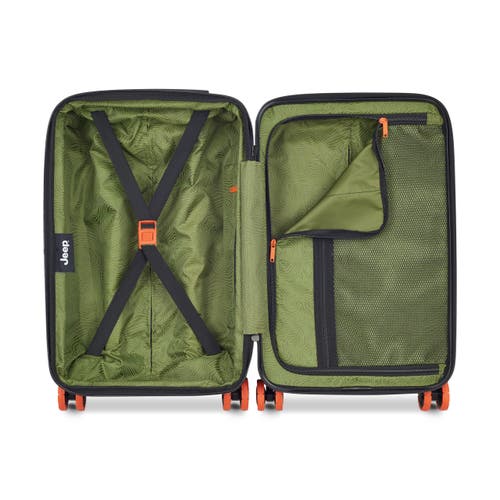 Jeep Jh002b Carry-on 19 Inch Hardside Expandable Luggage With Spinner Wheels In Green