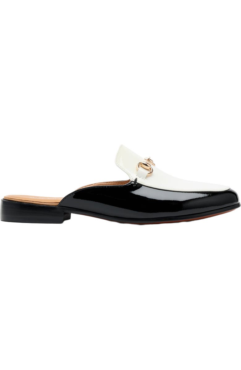 MARC NOLAN Ms. Del Sol Loafer Mule, Main, color, Black/White Patent