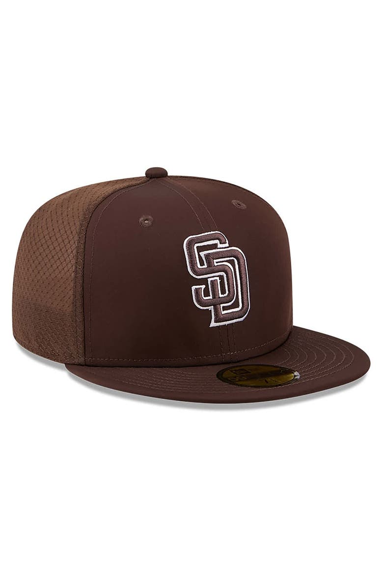 Men's New Era Brown San Diego Padres 2026 Batting Practice 59FIFTY Fitted Hat, Alternate, color, Brown