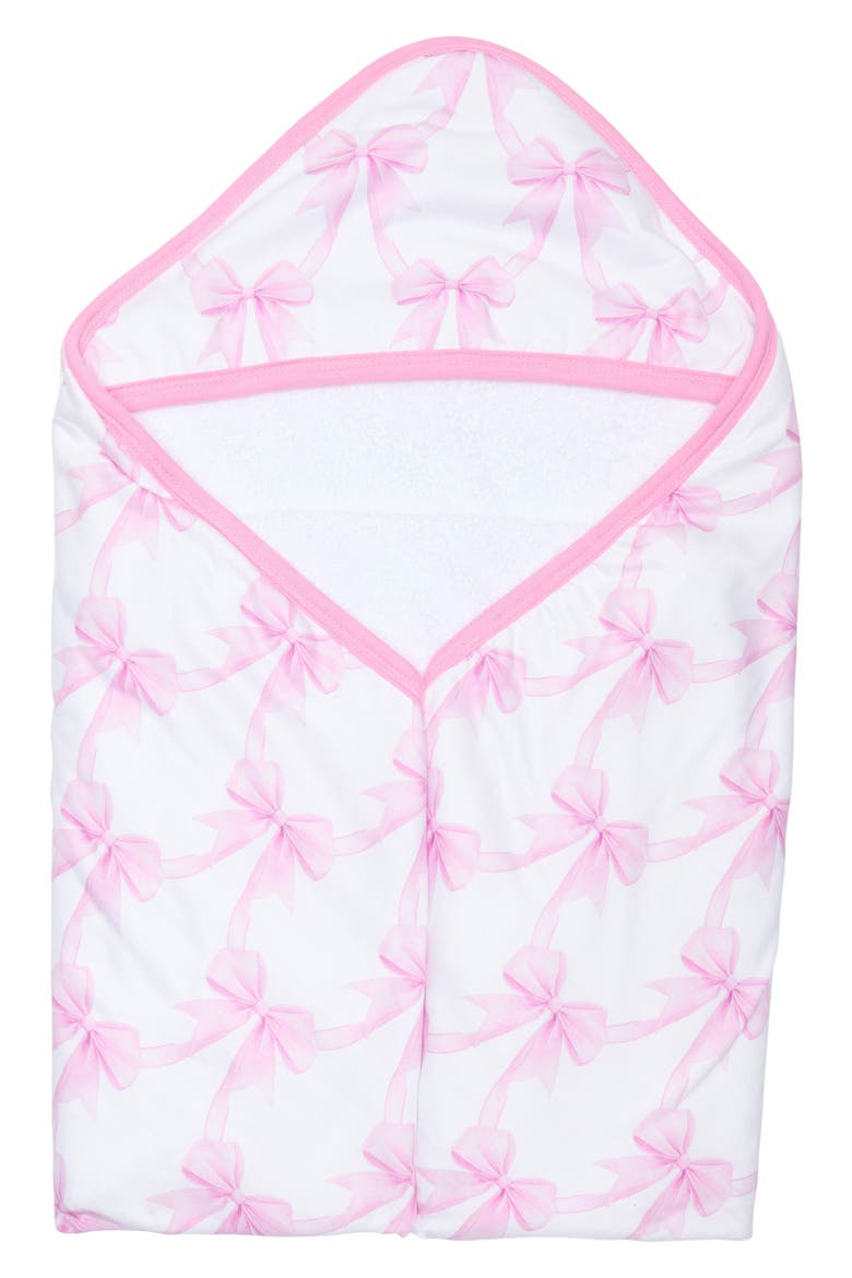 Bow My Gosh Hooded Towel, Main, color, BOW MY GOSH