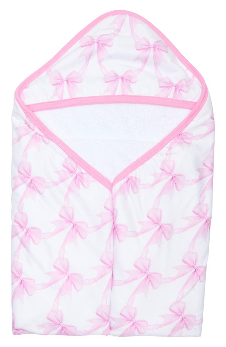 Copper Pearl Bow My Gosh Hooded Towel, Main, color, Bow My Gosh
