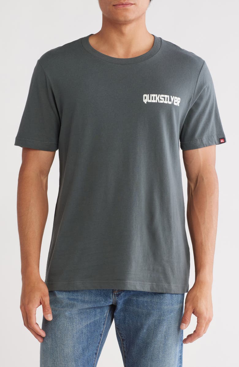 Quiksilver Logo Cotton Graphic T-Shirt, Main, color, 