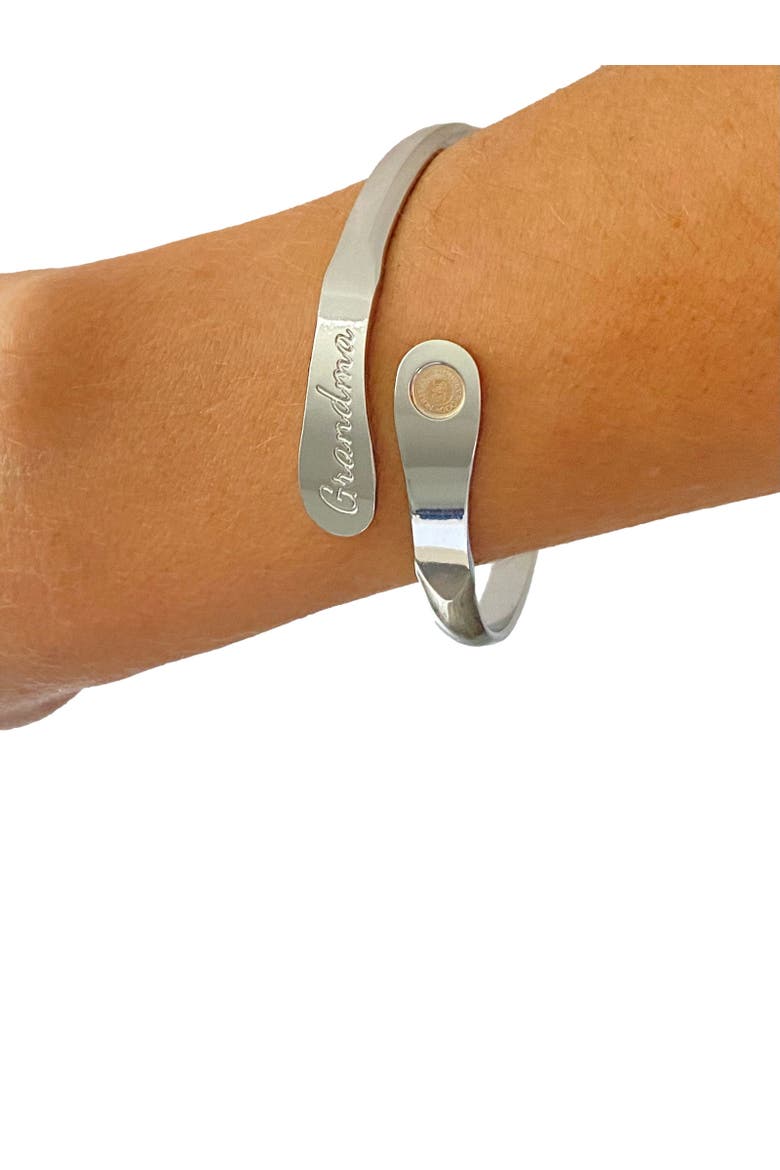 Grandma Bracelet Engraved, Alternate, color, Silver