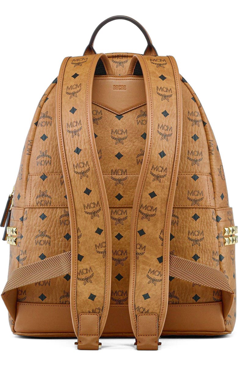 MCM Stark Side Studs Backpack in Bandana Visetos, Alternate, color,