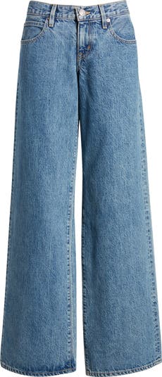 【関税込み】SLVRLAKE ブルー Lexi ジーンズ SLVRLAKE Lexi low-rise wide-leg jeans | NET-A-PORTER