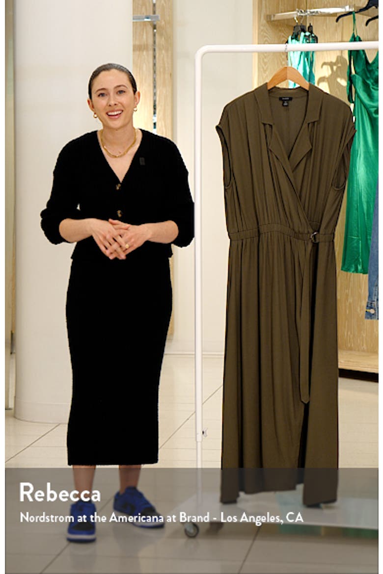 Cap Sleeve Wrap Shirdress video