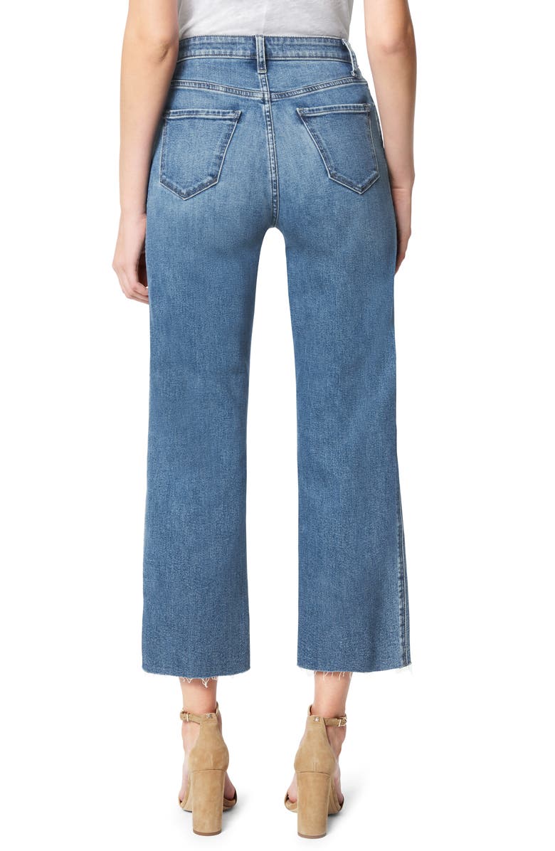Joe's The Blake Raw Hem Crop Wide Leg Jeans, Alternate, color,