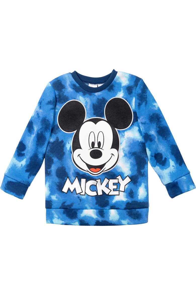 Mickey Mouse Fleece Sweatshirt and Jogger Pants 2-Piece Set, Alternate, color, Mickey Blue Tie Dye