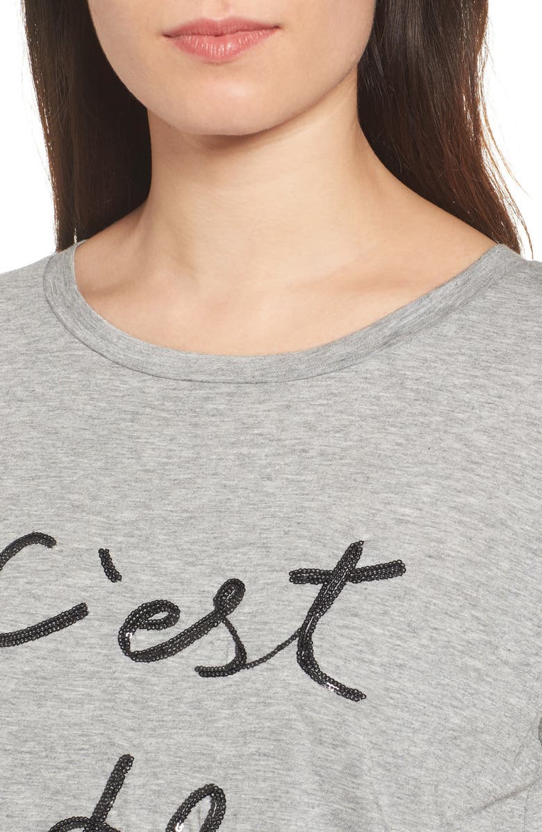 SOUTH PARADE C'est la Vie Tee, Alternate, color,