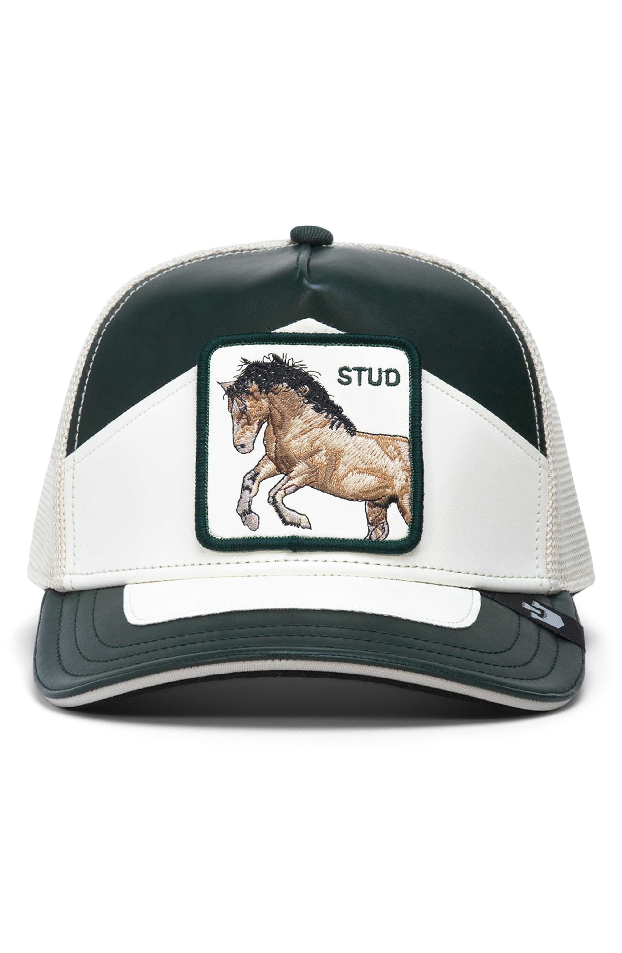 Goorin Bros. Moto Stud Faux Leather Trucker Hat