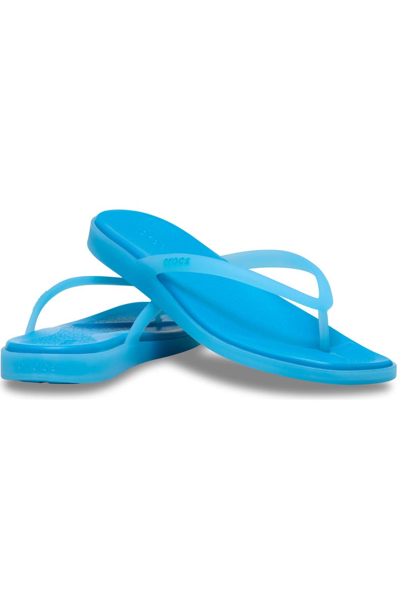 CROCS Miami Frosted Flip Flop, Alternate, color, Tinted Glass