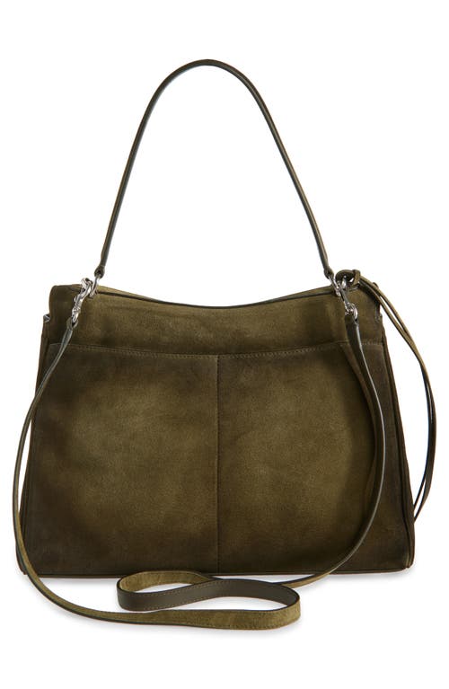 Balenciaga Medium Rodeo Suede Shoulder Bag In Brown
