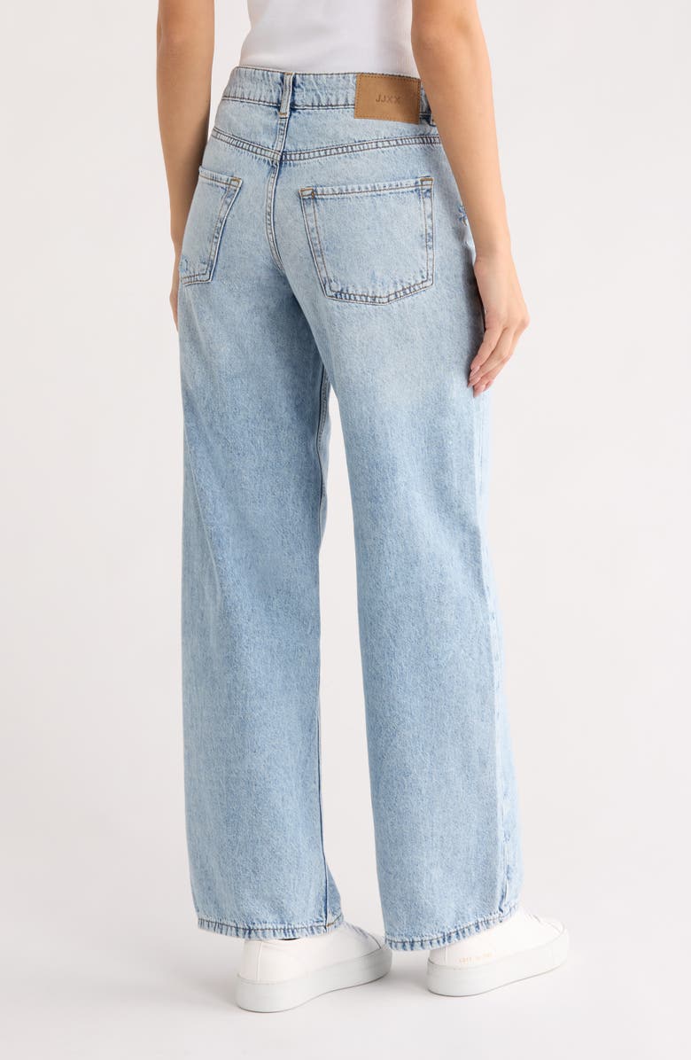 JJXX Tokyo Low Rise Wide Leg Jeans, Alternate, color, Light Blue Denim