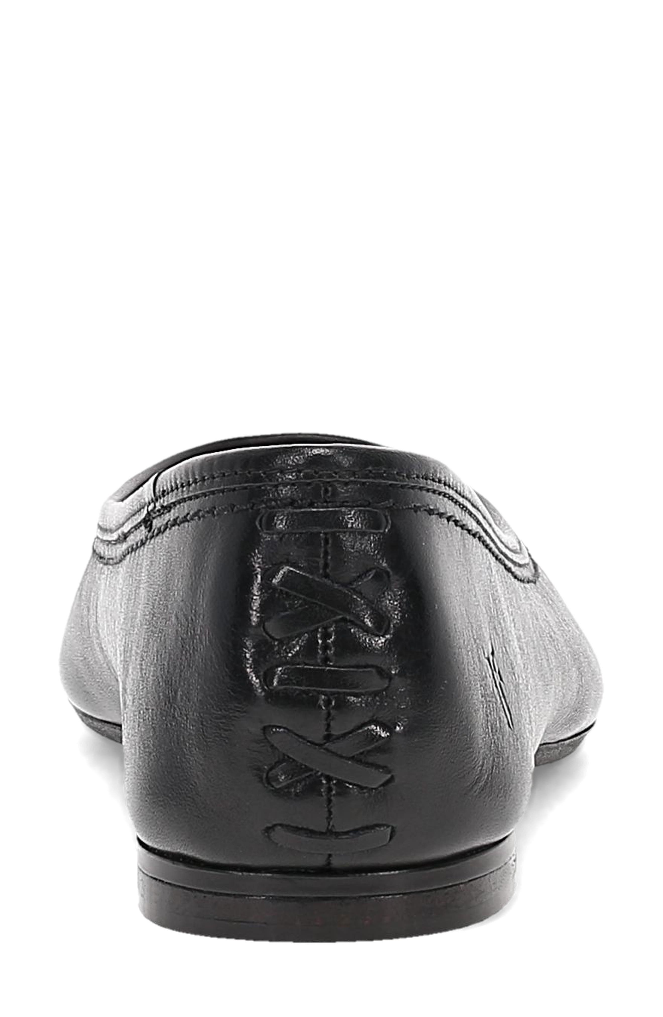 Frye Heather Pointed Toe Flat, Alternate, color, Black