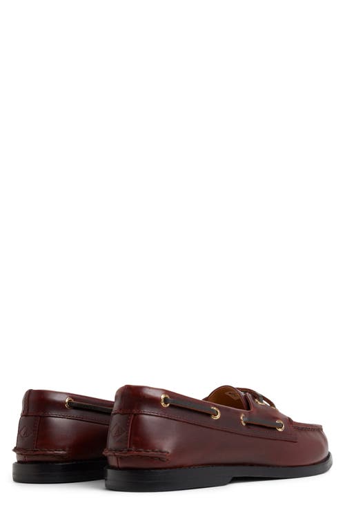 Sperry Gold Cup Prescott Authentic Original Boat Shoe In Burgundy