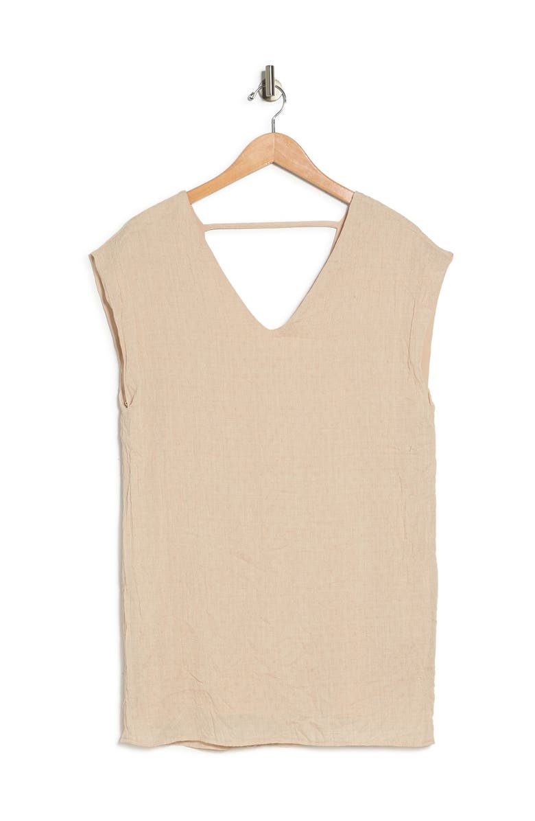 VANITY ROOM Double V-Neck Cap Sleeve Shift Dress, Alternate, color,