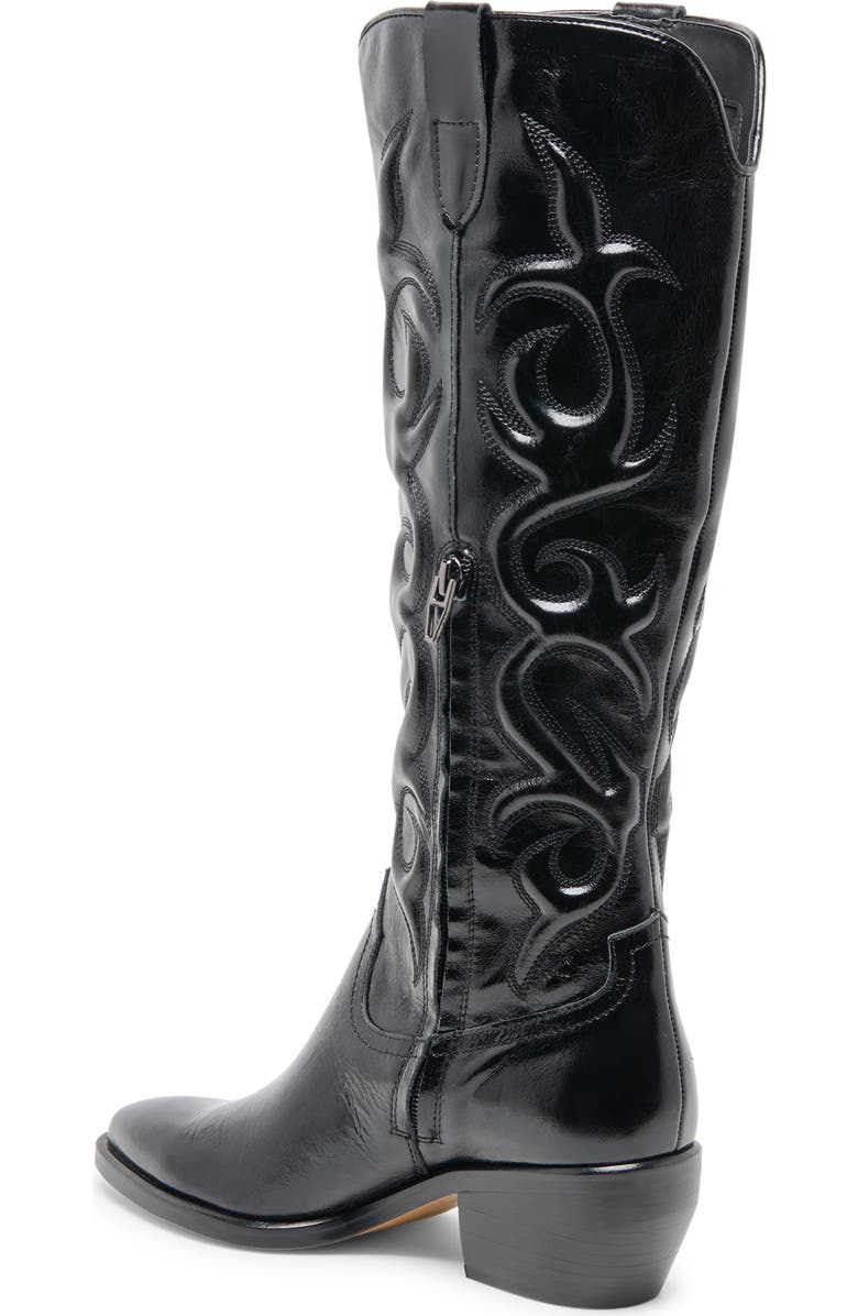 Dolce Vita Mirla Western Boot, Alternate, color, Black Leather