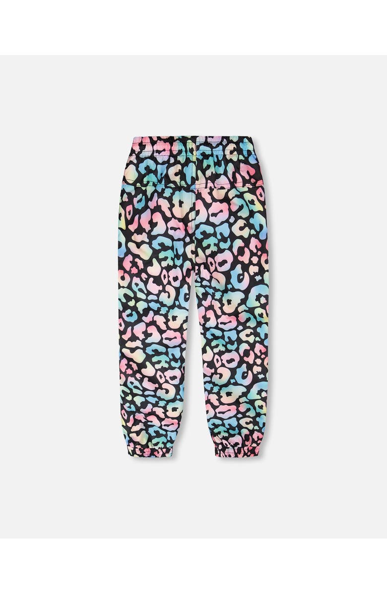 Deux par Deux 3-in-1 Two-Piece Mid-Season Outerwear Set Animal - Inner Jacket, Alternate, color, Black Animal Print