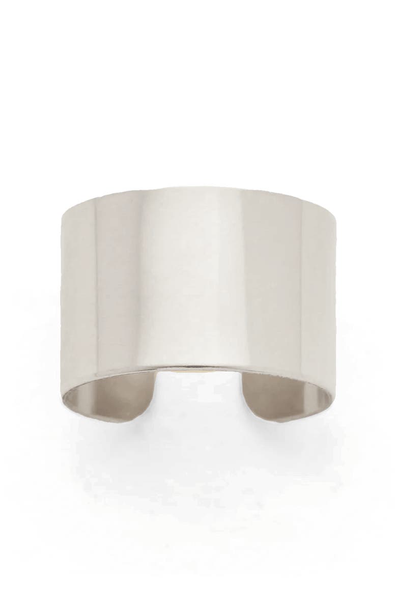 MADE BY MARY Luster Cigar Band Ring, Main, color, Silver