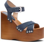 Stuart Weitzman Kate Clog Wedge Sandal