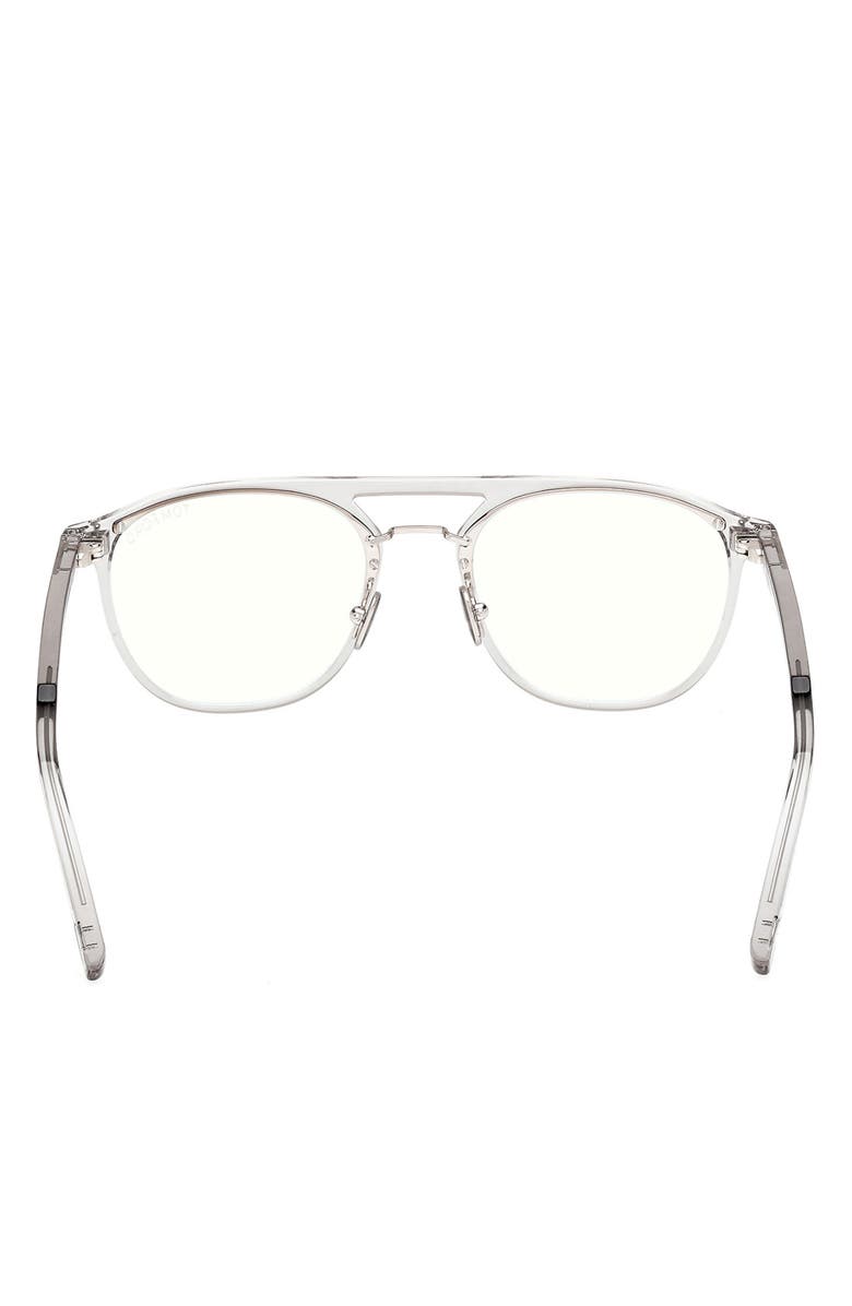 TOM FORD 52mm Pilot Blue Light Blocking Glasses, Alternate, color, 