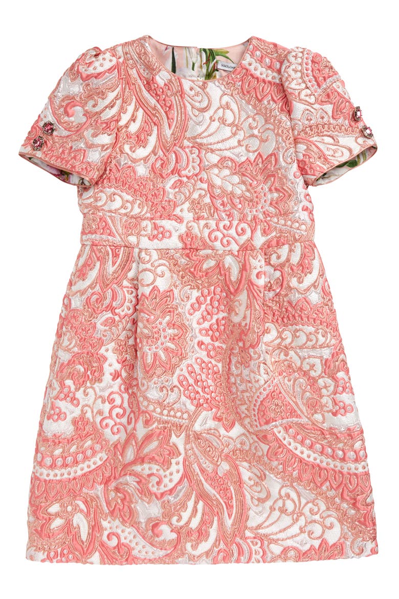 Paisley A-Line Dress, Main, color, PINK