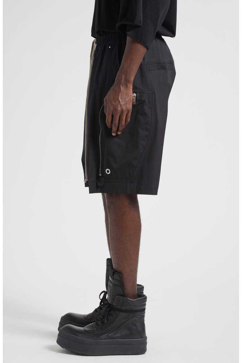 Bauhaus Bela Drawstring Cargo Shorts, Alternate, color, BLACK